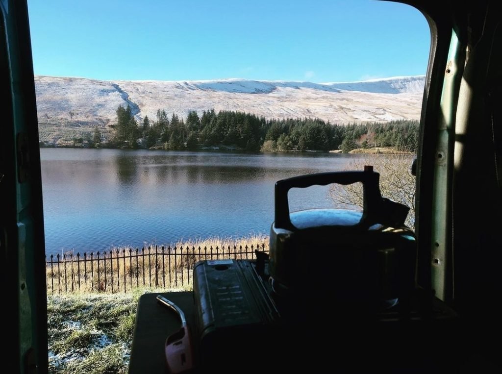 Beautiful vanlife park up